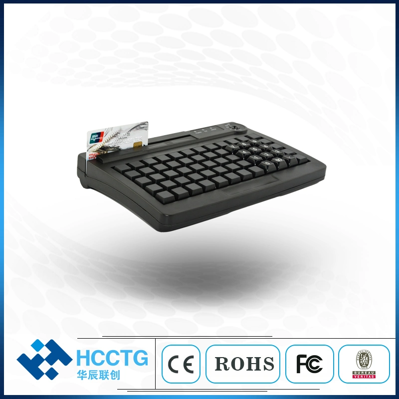 60 Keys Programmable Membrane POS Keyboard with USB+PS/2 Interface (KB60M)