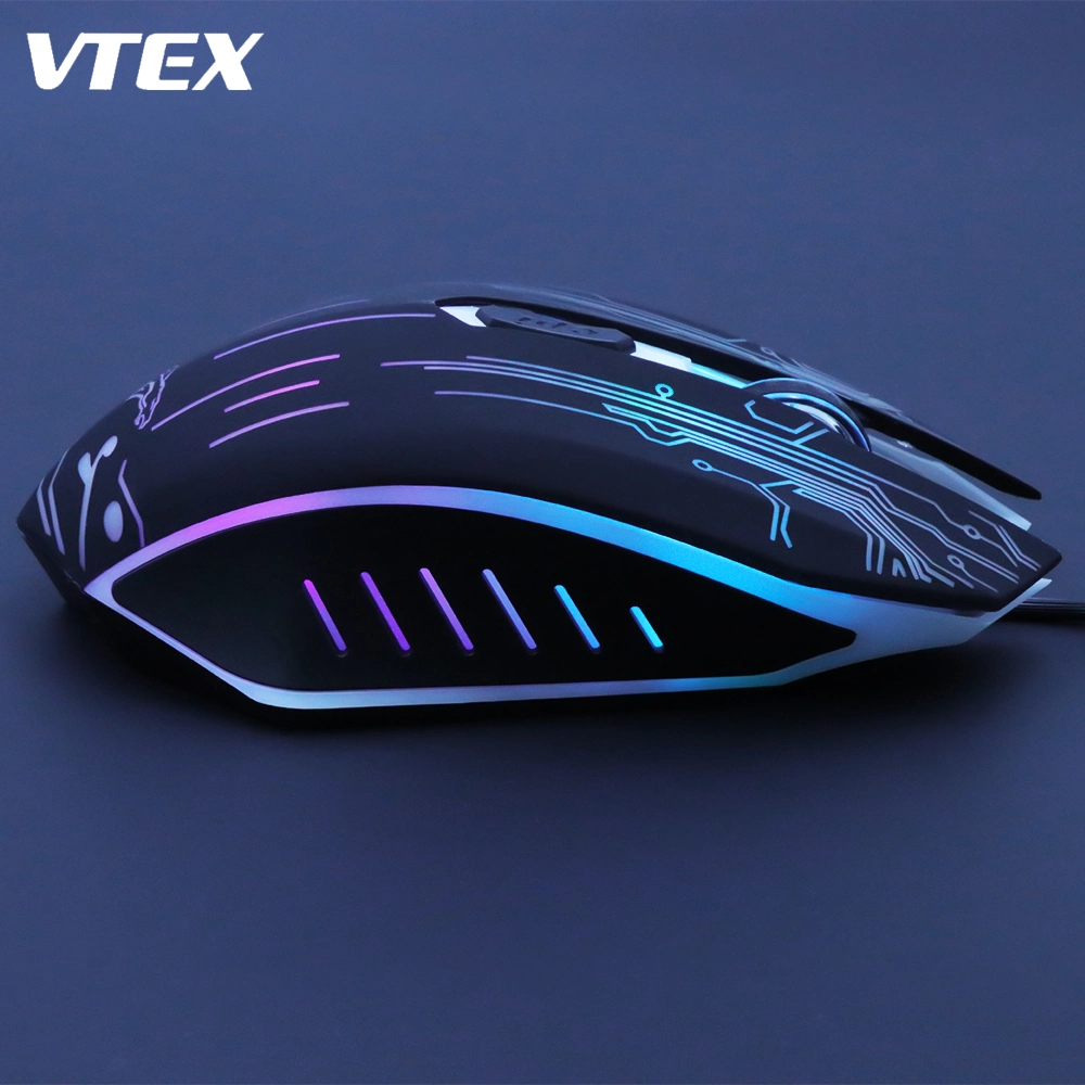 Wired Colorful RGB LED Light Glowing New Gaming Mouse