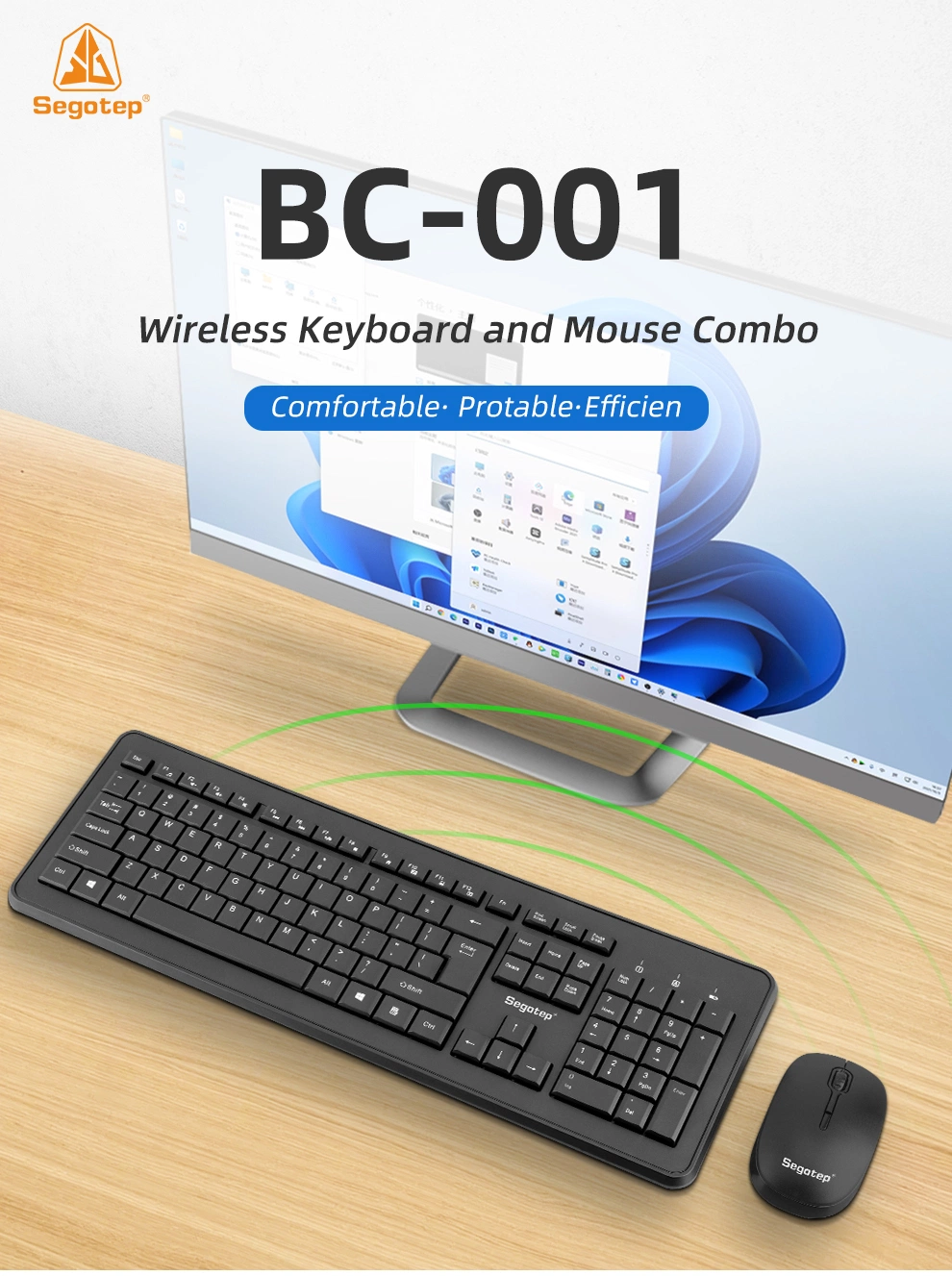 Export OEM 105 Keys 2.4G Office Keyboard and Mouse
