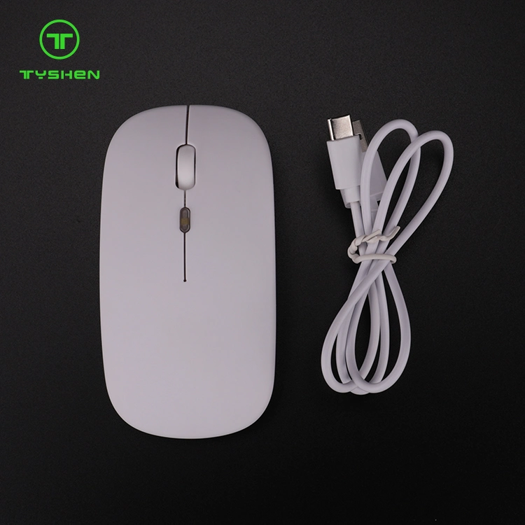 Ultra Slim Size Silent Rechargeable Wireless Mouse Bluetooth Type-C for Laptop and Mac