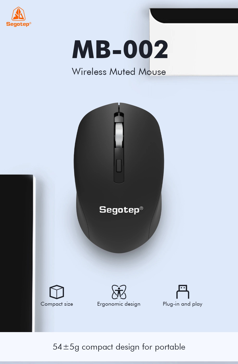 Segotep MB-002optical Mouse with USB Receiver Wholesale for PC Gaming Laptops Mouses