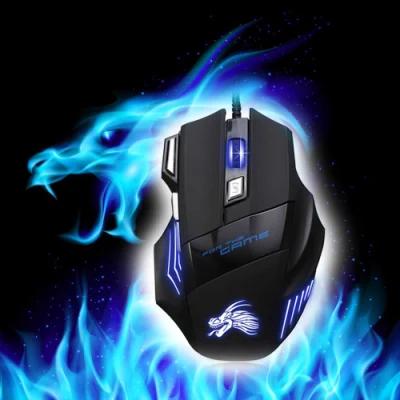 Wired Mouse Gamer Gaming Optical Retro